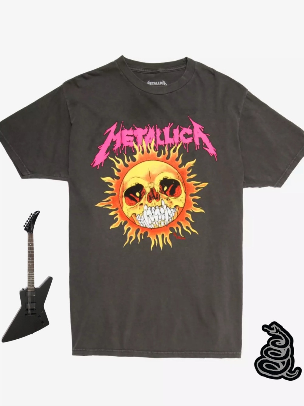 Hot Pink Metallica Graphic Tee